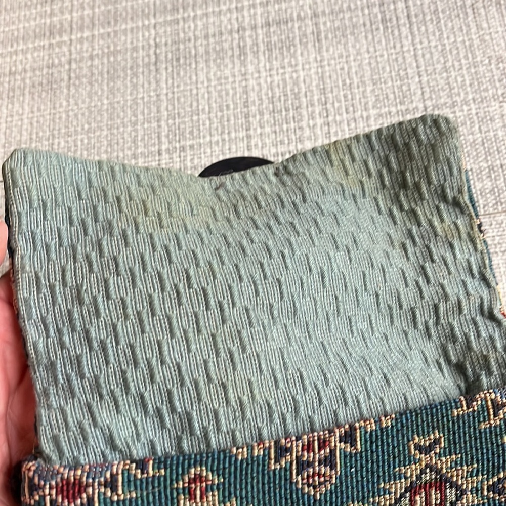 Kokopelli Carpet Cross-Body Purse. Braided Black Strap - Picture 6 of 6